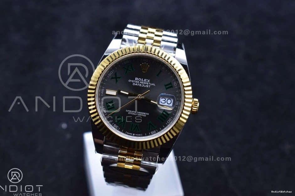 YG YG (Gain Steel Jubilee SS Bracelet TopPick SH3235 SS 41 Edition 1:1 126333 Dial Weight) 904L Gray on ARF DateJust Best Green Roman 620 0523